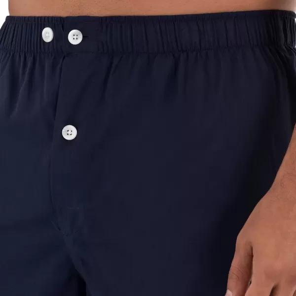 imageFruit of the Loom mens Broadcloth Short Sleeve Pajama SetNavy
