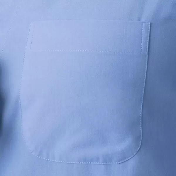 imageFruit of the Loom mens Broadcloth Short Sleeve Top and Long Pants Pajama SetFrench Blue