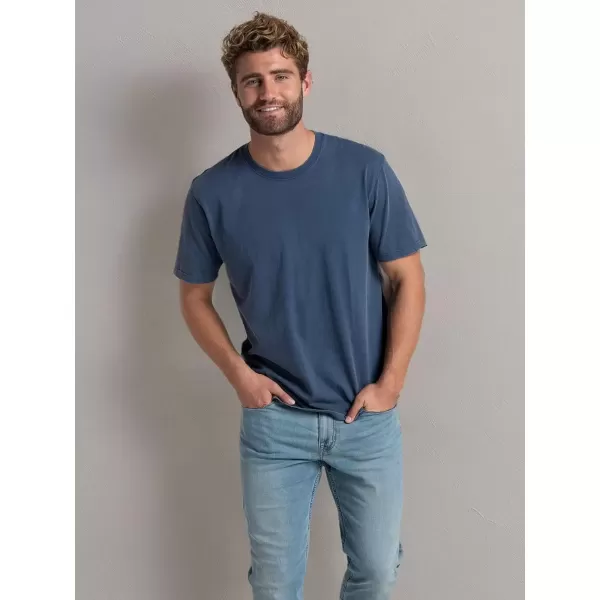 imageFruit of the Loom Mens Crafted Comfort Tee Relaxed ampamp Classic Fit Sizes S2xClassic Fit  Cotton  Dark Tide