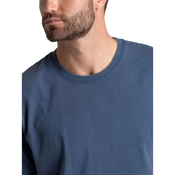 imageFruit of the Loom Mens Crafted Comfort Tee Relaxed ampamp Classic Fit Sizes S2xClassic Fit  Cotton  Dark Tide