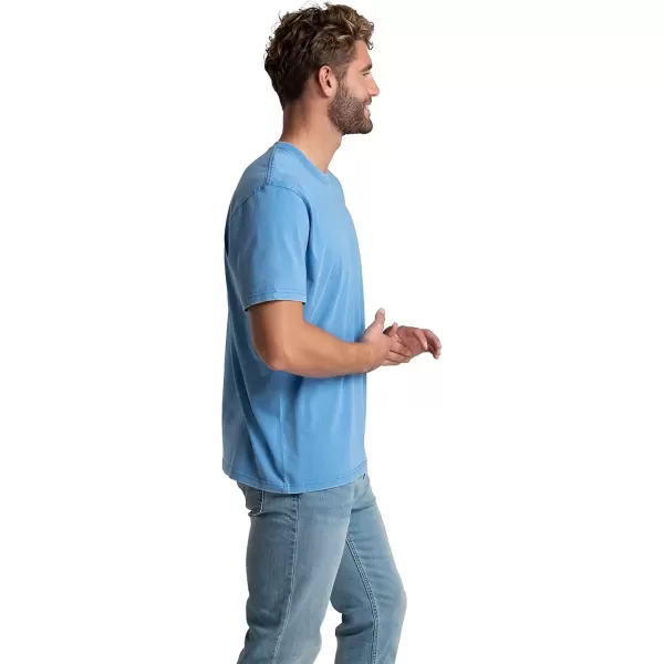 imageFruit of the Loom Mens Crafted Comfort Tee Relaxed ampamp Classic Fit Sizes S2xClassic Fit  Cotton  Favorite Blue