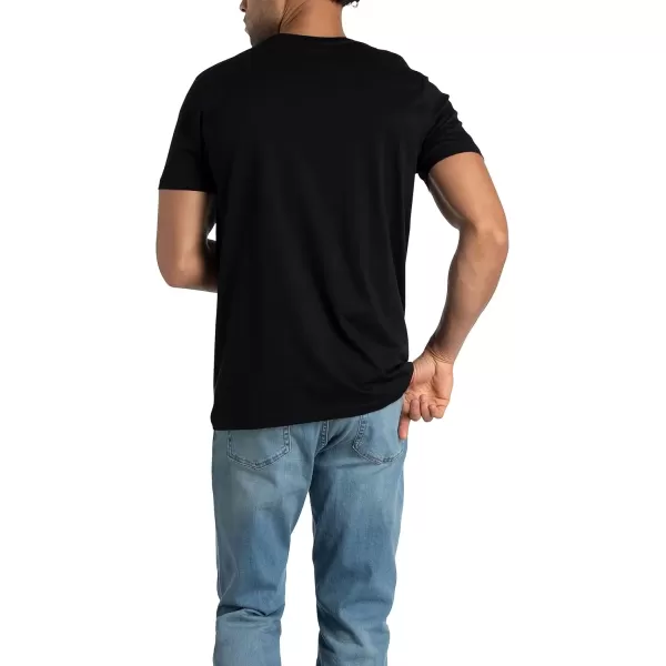 imageFruit of the Loom Mens Crafted Comfort Tee Relaxed ampamp Classic Fit Sizes S2xClassic Fit  Pima Cotton  Black