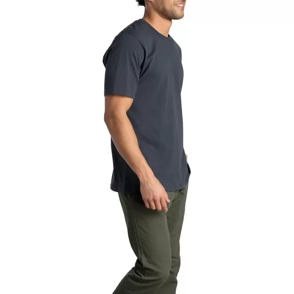 imageFruit of the Loom Mens Crafted Comfort Tee Relaxed ampamp Classic Fit Sizes S2xRelaxed Fit  Cotton  2 Pack  BlackGrey