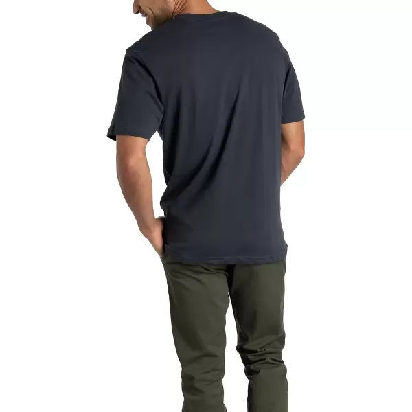 imageFruit of the Loom Mens Crafted Comfort Tee Relaxed ampamp Classic Fit Sizes S2xRelaxed Fit  Cotton  2 Pack  BlackGrey