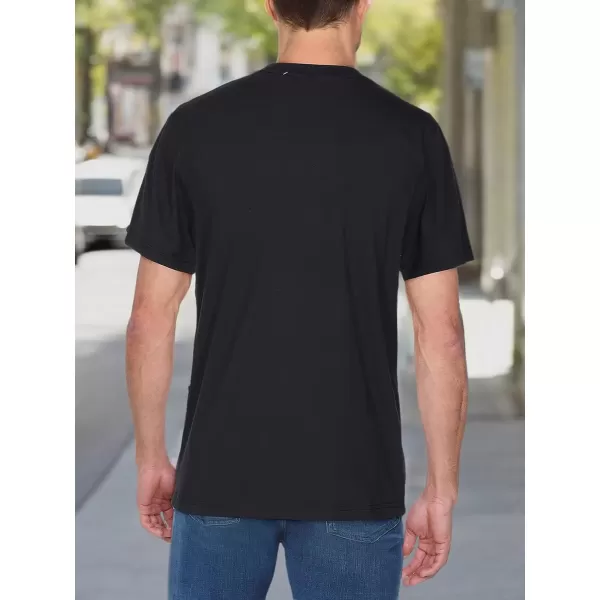 imageFruit of the Loom Mens Crafted Comfort Tee Relaxed ampamp Classic Fit Sizes S2xRelaxed Fit  Cotton  Black