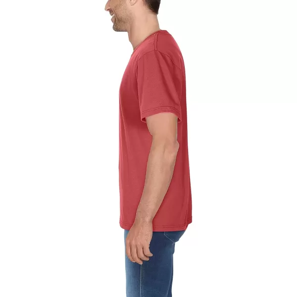 imageFruit of the Loom Mens Crafted Comfort Tee Relaxed ampamp Classic Fit Sizes S2xRelaxed Fit  Cotton  Crimson