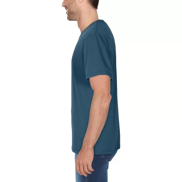 imageFruit of the Loom Mens Crafted Comfort Tee Relaxed ampamp Classic Fit Sizes S2xRelaxed Fit  Cotton  Smoke Blue