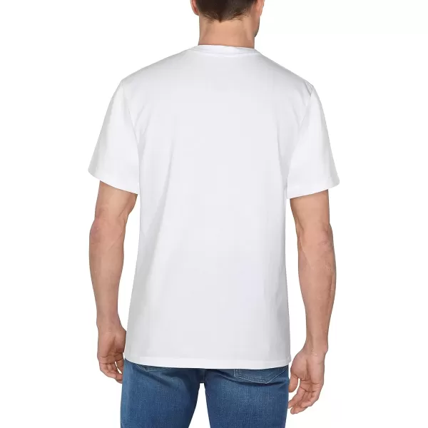 imageFruit of the Loom Mens Crafted Comfort Tee Relaxed ampamp Classic Fit Sizes S2xRelaxed Fit  Cotton  White