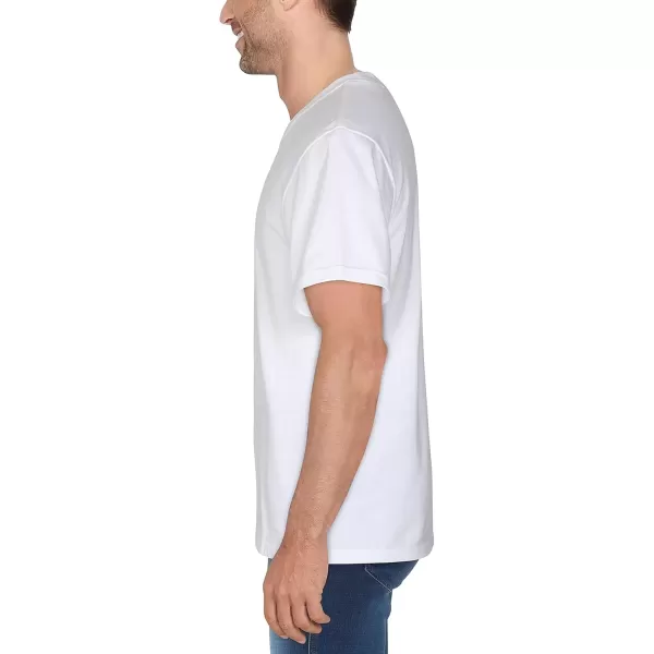 imageFruit of the Loom Mens Crafted Comfort Tee Relaxed ampamp Classic Fit Sizes S2xRelaxed Fit  Cotton  White