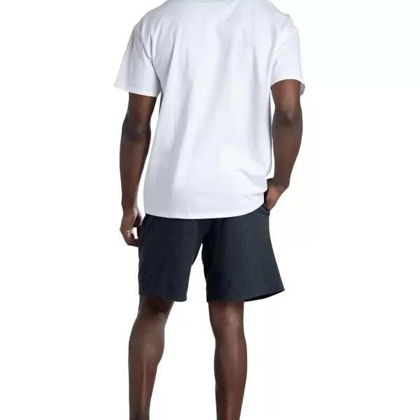 imageFruit of the Loom Mens Eversoft Cotton Shorts with Pockets S4XL2 Pack  Black Heather