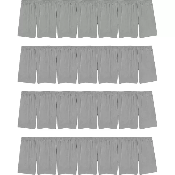 imageFruit of the Loom Mens Eversoft Cotton Shorts with Pockets S4XL24 Pack  Grey Heather
