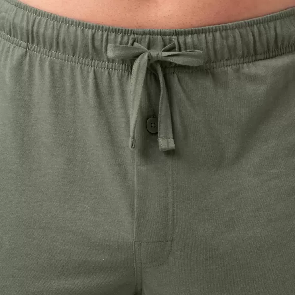 imageFruit of the Loom Mens Extended Sizes Jersey Knit Sleep Pajama Lounge Pant 1 ampamp 2 PacksDark Green