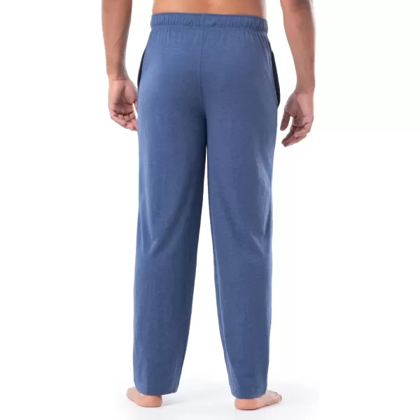 imageFruit of the Loom Mens Extended Sizes Jersey Knit Sleep Pajama Lounge Pant 1 ampamp 2 PacksNavy Heather