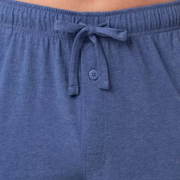 imageFruit of the Loom Mens Extended Sizes Jersey Knit Sleep Pajama Lounge Pant 1 ampamp 2 PacksNavy Heather