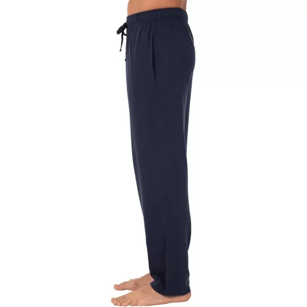 imageFruit of the Loom Mens Extended Sizes Jersey Knit Sleep Pajama Lounge Pant 1 ampamp 2 PacksNavyNavy 2pack