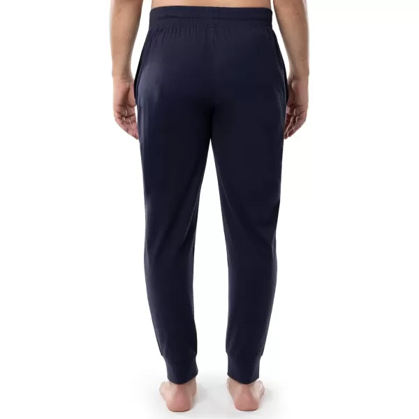 imageFruit of the Loom Mens Jersey Knit Jogger Sleep Pant 1 and 2 PacksNavy