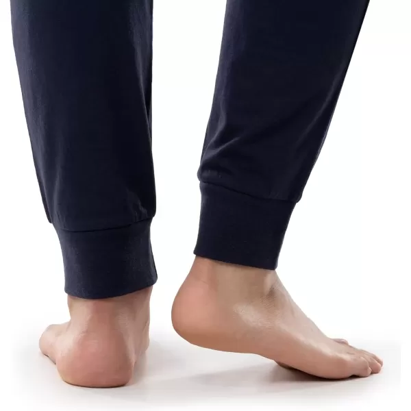 imageFruit of the Loom Mens Jersey Knit Jogger Sleep Pant 1 and 2 PacksNavy