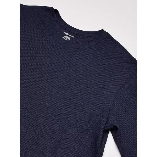 imageFruit of the Loom Mens Recycled Waffle Thermal Underwear Crew Top 1 and 2 PacksNavy