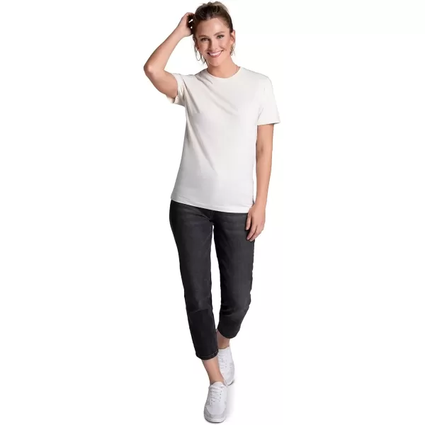 imageFruit of the Loom Recover Cotton TShirt Made with Sustainable Low Impact Recycled Fiber2 Pack  BlackIvory