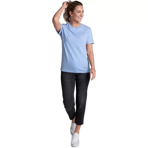 imageFruit of the Loom Recover Cotton TShirt Made with Sustainable Low Impact Recycled Fiber2 Pack  Open Air Blue Grey Heather