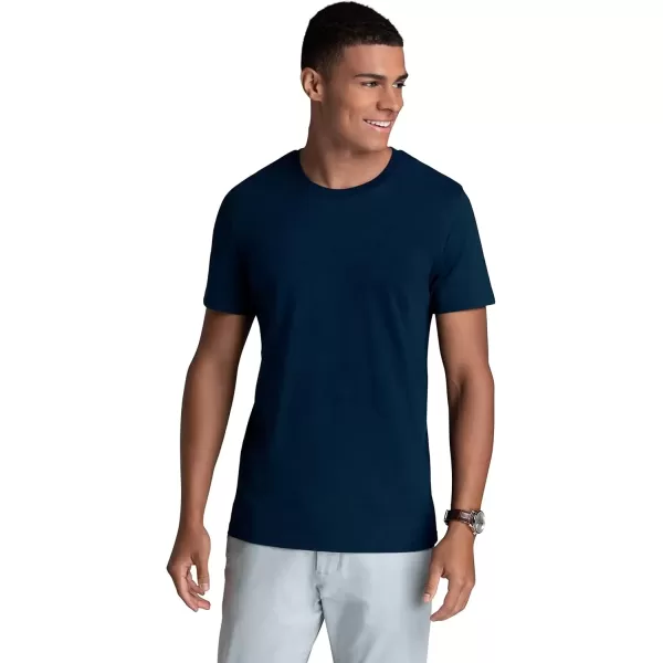 imageFruit of the Loom Recover Cotton TShirt Made with Sustainable Low Impact Recycled FiberNavy