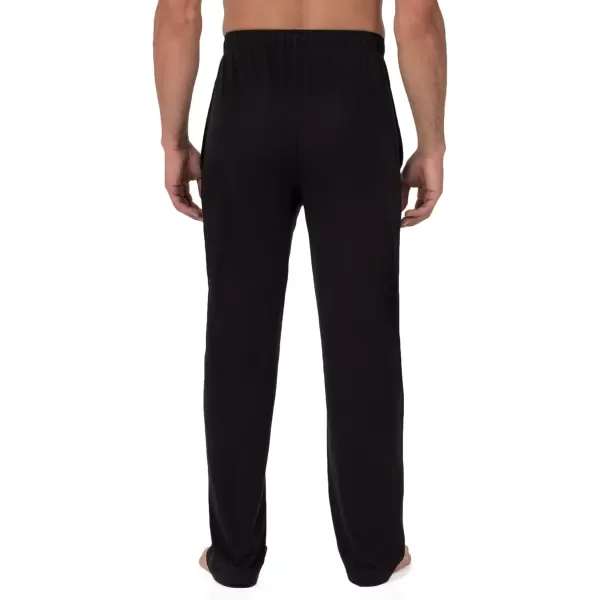 imageFruit of the Loom mens Breathable Jersey Sleep PantBlack