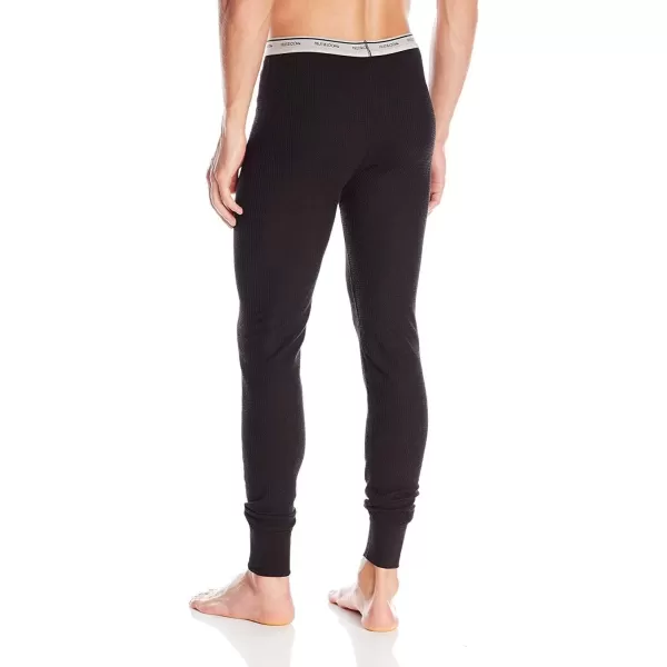 imageFruit of the Loom mens Classic Midweight Waffle Thermal Underwear BottomsBlack Soot 1pack