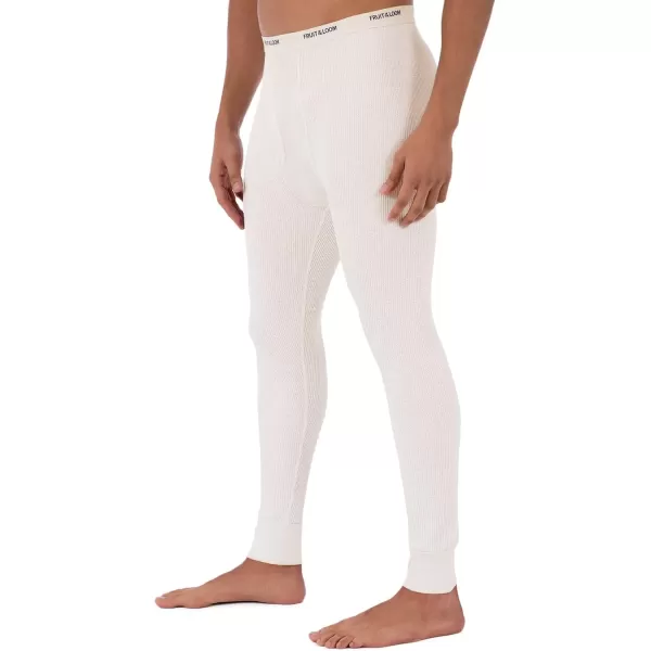 imageFruit of the Loom mens Classic Midweight Waffle Thermal Underwear BottomsNatural 1pack