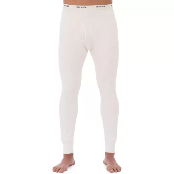 imageFruit of the Loom mens Classic Midweight Waffle Thermal Underwear BottomsNatural 1pack