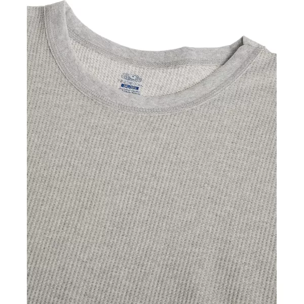imageFruit of the Loom mens Classic Midweight Waffle Thermal Underwear Crew TopLight Grey Heather