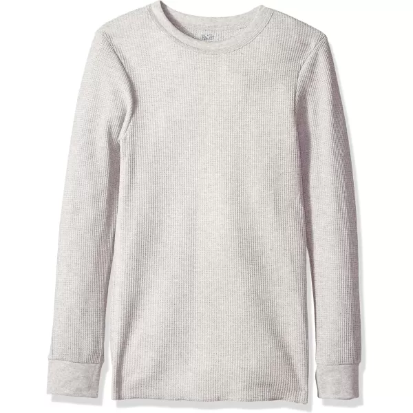 imageFruit of the Loom mens Classic Midweight Waffle Thermal Underwear Crew TopLight Grey Heather
