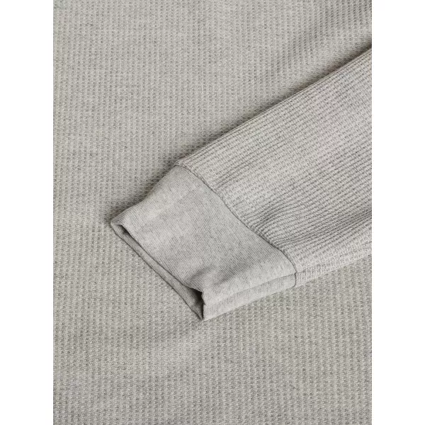 imageFruit of the Loom mens Classic Midweight Waffle Thermal Underwear Crew TopLight Grey Heather