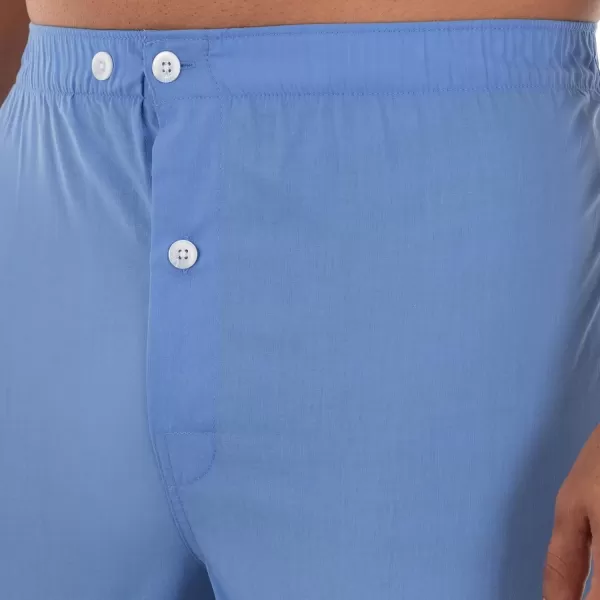 imageFruit of the Loom mens Long Sleeve Broadcloth Pajama SetAzure Blue