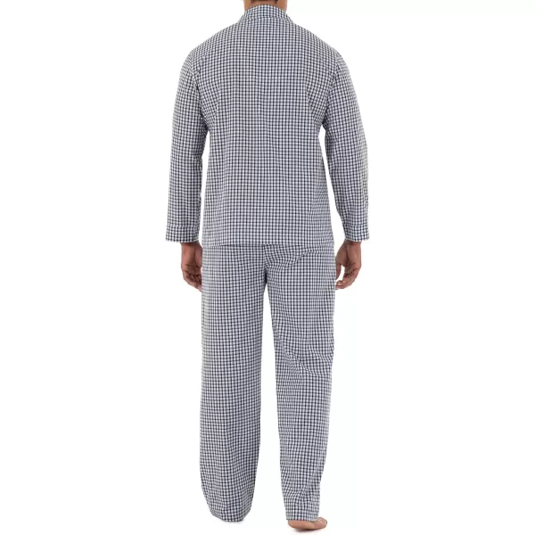 imageFruit of the Loom mens Long Sleeve Broadcloth Pajama SetMidnight Navy