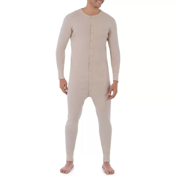 imageFruit of the Loom mens Premium Thermal Union SuitOatmeal