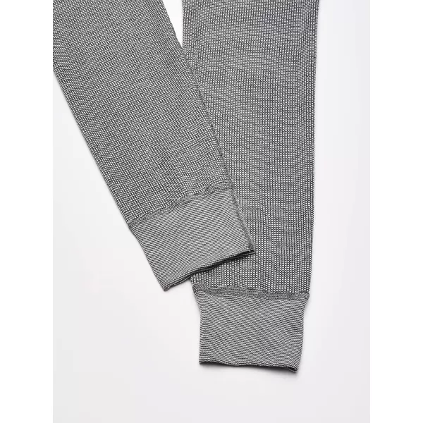 imageFruit of the Loom mens Recycled Premium Waffle Thermal Underwear Long Johns BottomBlackGreystone Heather 4 Pack