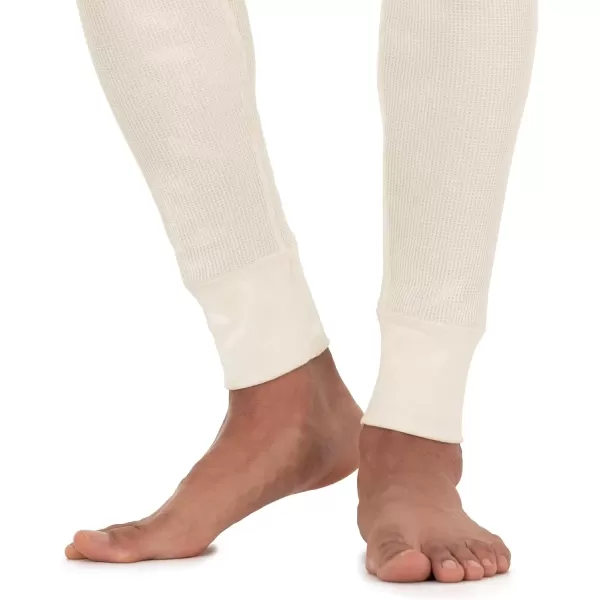 imageFruit of the Loom mens Recycled Premium Waffle Thermal Underwear Long Johns BottomBlackNatural