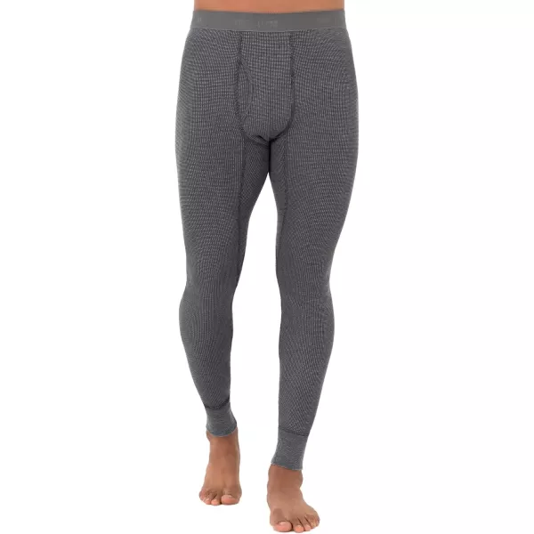 imageFruit of the Loom mens Recycled Premium Waffle Thermal Underwear Long Johns BottomGreystone HeatherGreystone HeatherBlack