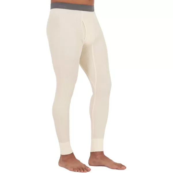 imageFruit of the Loom mens Recycled Premium Waffle Thermal Underwear Long Johns BottomNatural