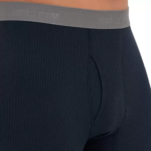 imageFruit of the Loom mens Recycled Premium Waffle Thermal Underwear Long Johns BottomNavy
