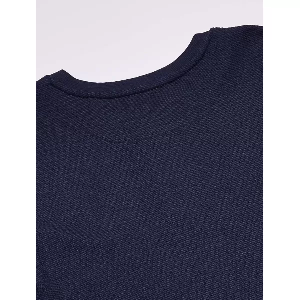 imageFruit of the Loom mens Recycled Waffle Thermal Underwear Henley TopNavy