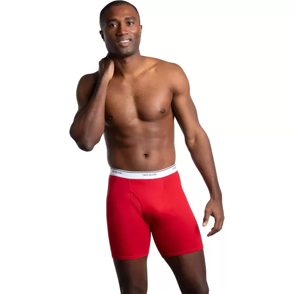imageFruit of the Loom Mens Lightweight Active Cotton Blend UnderwearBoxer Brief  8 Pack  Assorted Colors