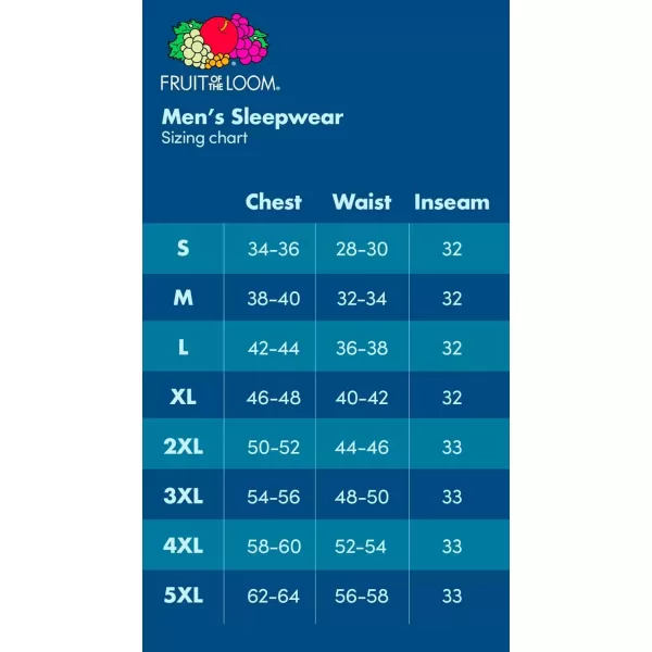 imageFruit of the Loom Mens 360 Stretch Short Sleeve VNeck Top and Pant Sleep Pajama SetBlack