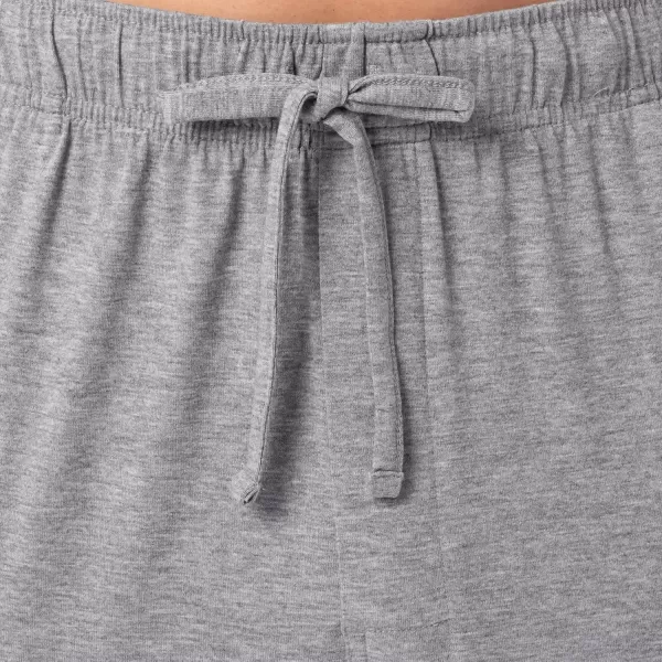 imageFruit of the Loom Mens 360 Stretch Short Sleeve VNeck Top and Pant Sleep Pajama SetGrey Heather