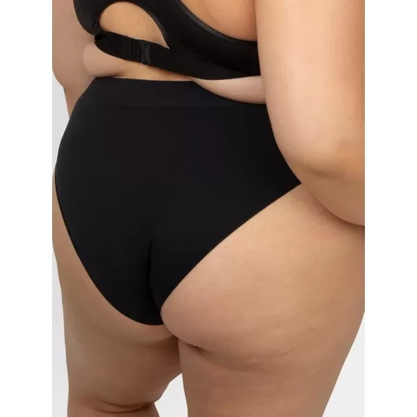 imageA Fresh Collection Riding High Seamless Bikini Panty 3 PackPremium PlumRose ShadowBlack
