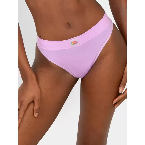 imageA Fresh Collection Riding High Seamless Bikini Panty 3 PackSugar PlumGreyStellar Orchid