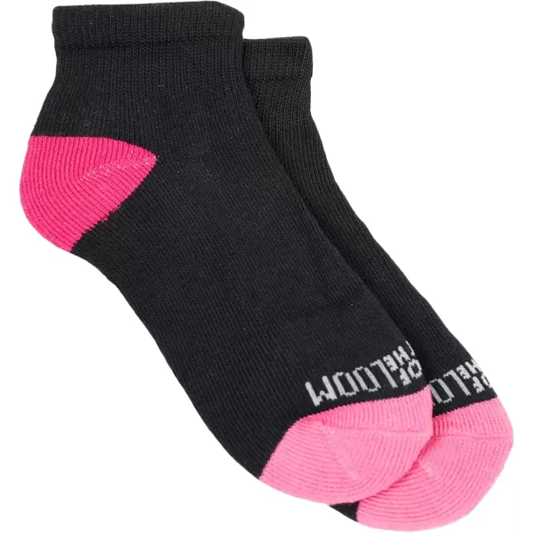 imageFruit of the Loom Girls 10Pair Everyday Soft Ankle Socks BlackMulti Shoe Size 1054