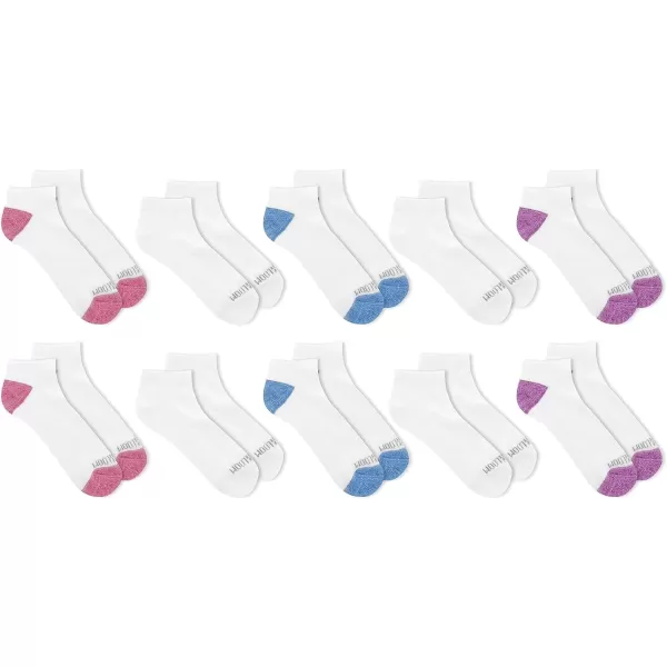 imageFruit of the Loom Girls Everyday Essential Soft Cushion SocksWhite