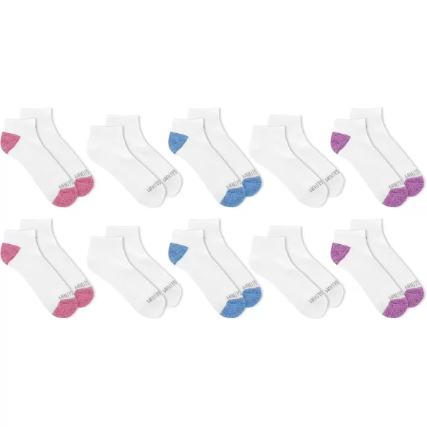 imageFruit of the Loom Girls Everyday Essential Soft Cushion SocksWhite