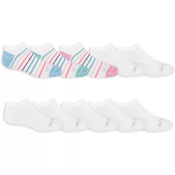 imageFruit of the Loom Girls Everyday No Show Socks 10 PackAssorted